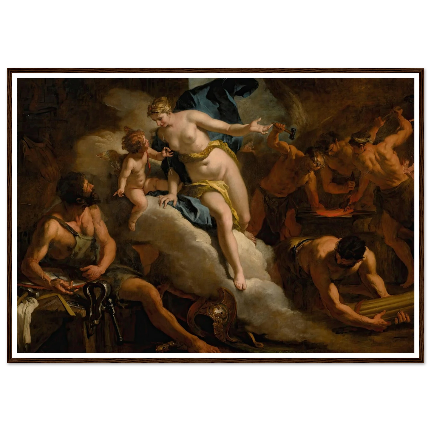 Venus In The Forge Of Vulcan Art Print | Sebastiano Ricci-Quipham Collections