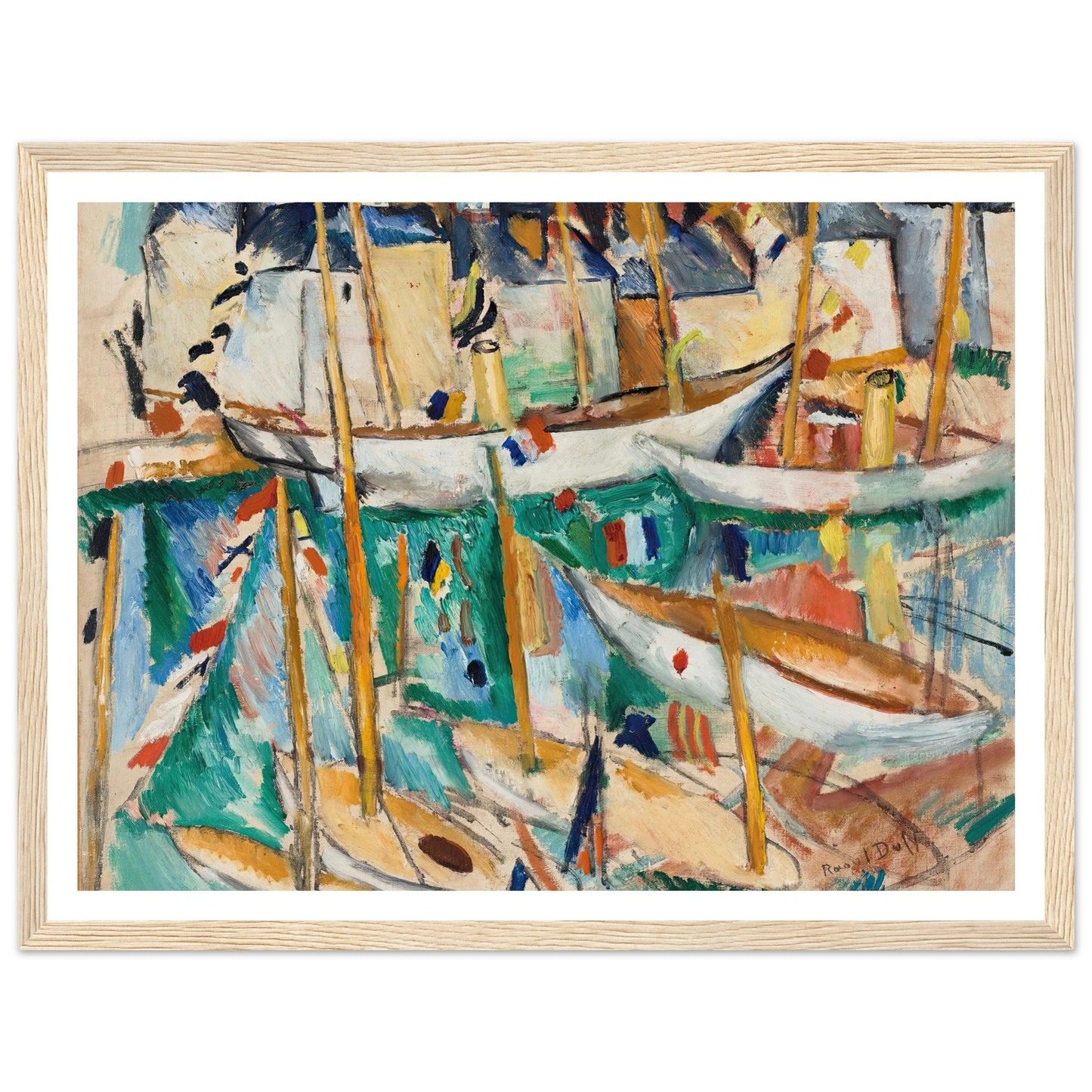 Les Bateaux (1909-1910) Art Print | Raoul Dufy-Quipham Collections