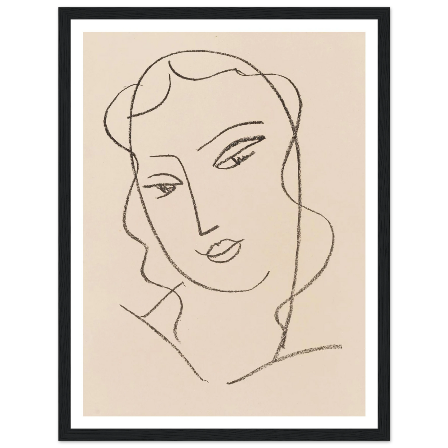 Tête voilée (1950-1951) Art Print | Henri Matisse-Quipham Collections