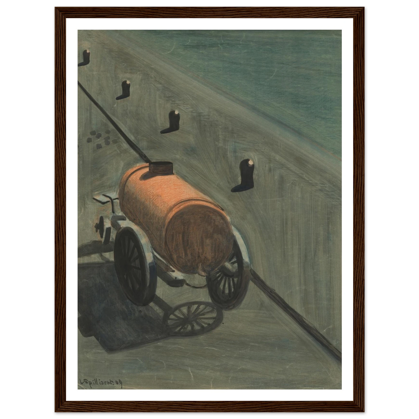 De waterkar (1909) Art Print | Leon Spilliaert-Quipham Collections