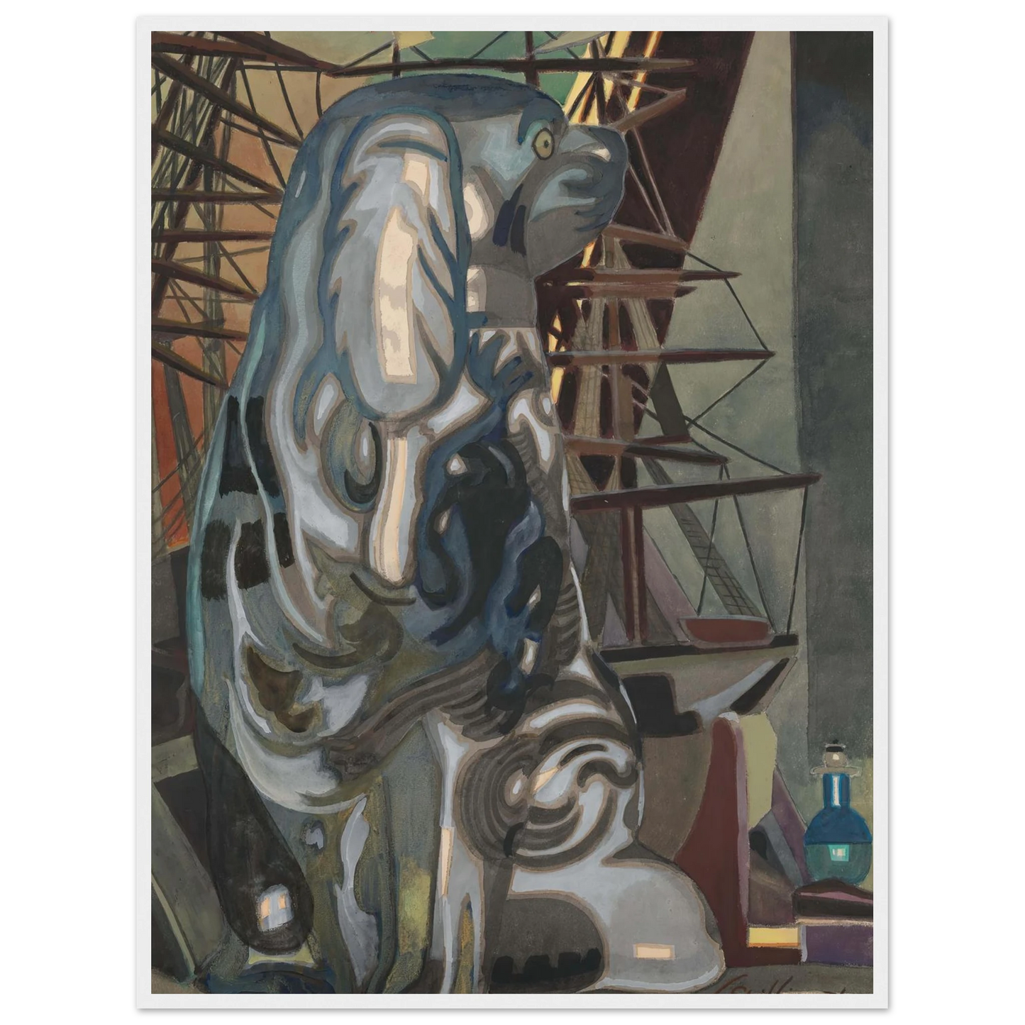 De porseleinen hond (1922) Art Print | Leon Spilliaert-Quipham Collections