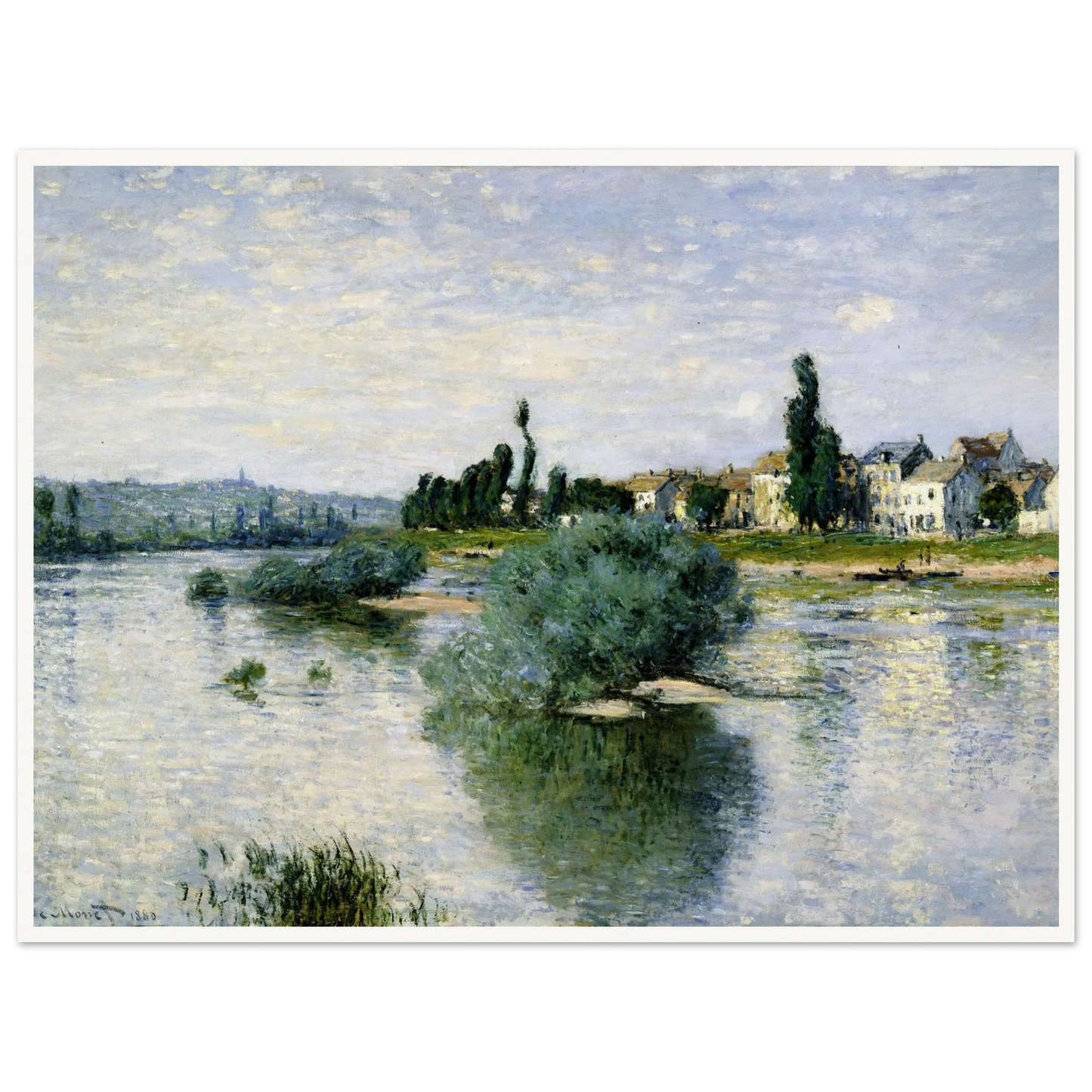 The Seine at Lavacourt (1880) Art Print | Claude Monet-Quipham Collections