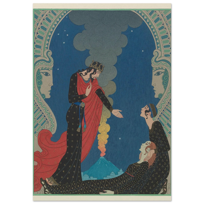 Empedocles and Panthea (1929) Art Print | George Barbier-Quipham Collections