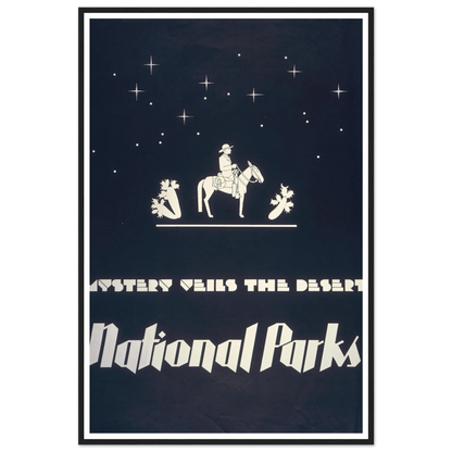 Mystery veils the desert – National parks (1930) Art Print | Dorothy Waugh-Quipham Collections