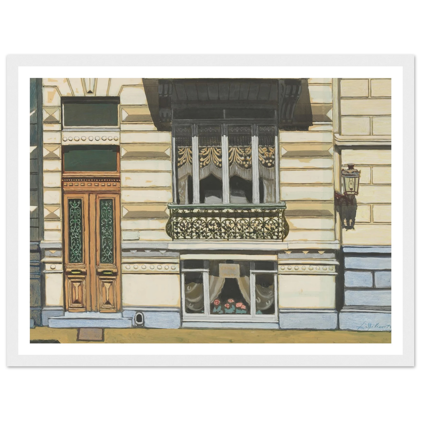 Huis in de Peter Benoitstraat, Oostende (1929) Art Print | Leon Spilliaert-Quipham Collections