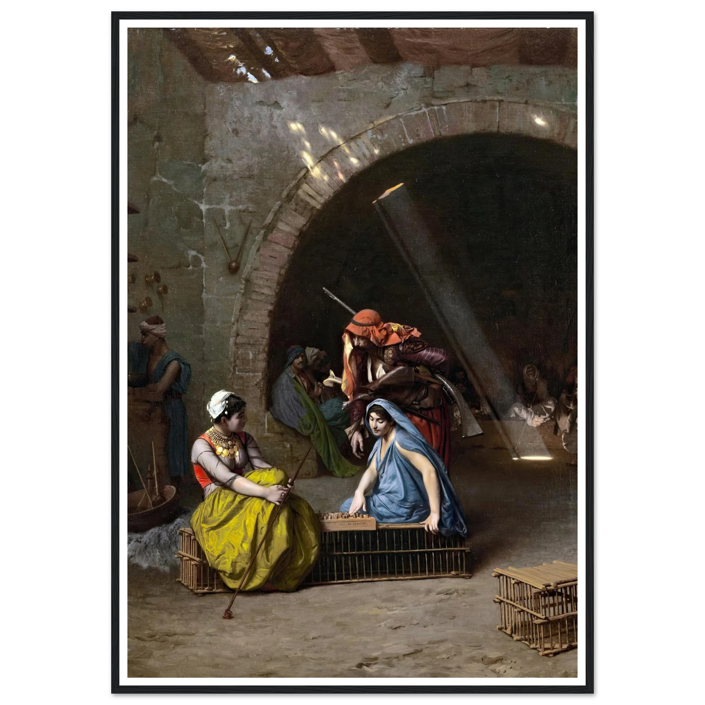 Almehs Playing Draughts Art Print | Jean Leon Gerome-Quipham Collections