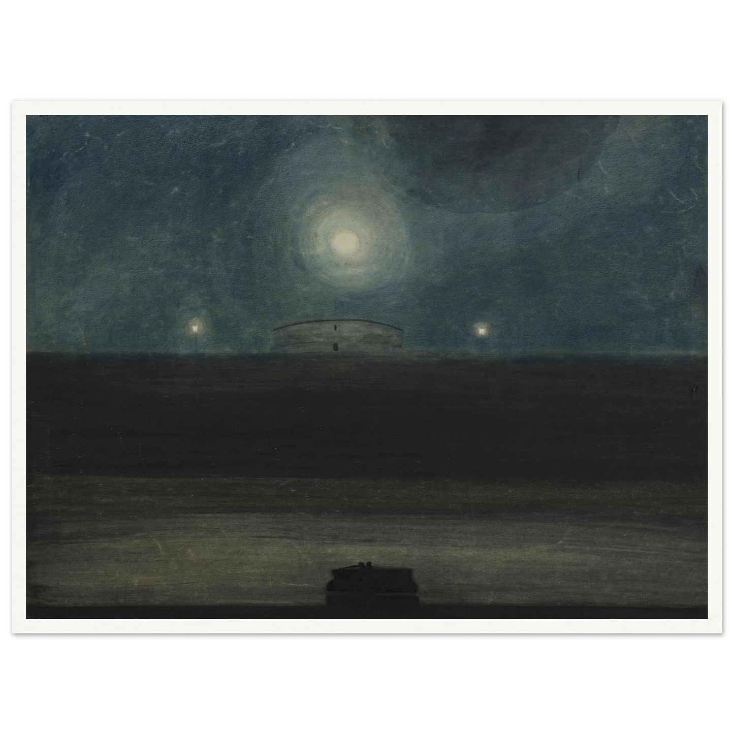 Strand met maan (1908) Art Print | Leon Spilliaert-Quipham Collections