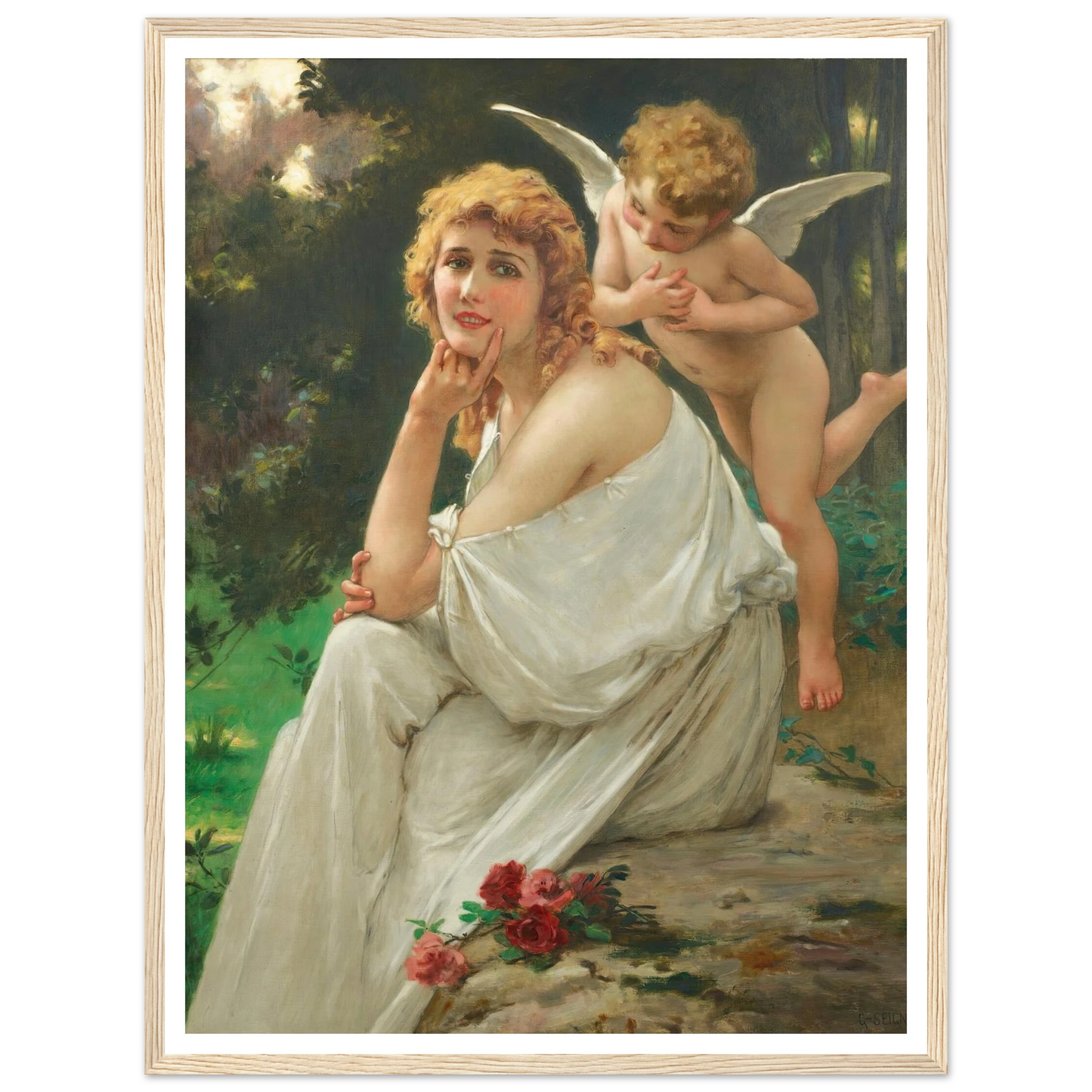 Love’s muse (portrait of Mary Pickford) Art Print | Guillaume Seignac-Quipham Collections