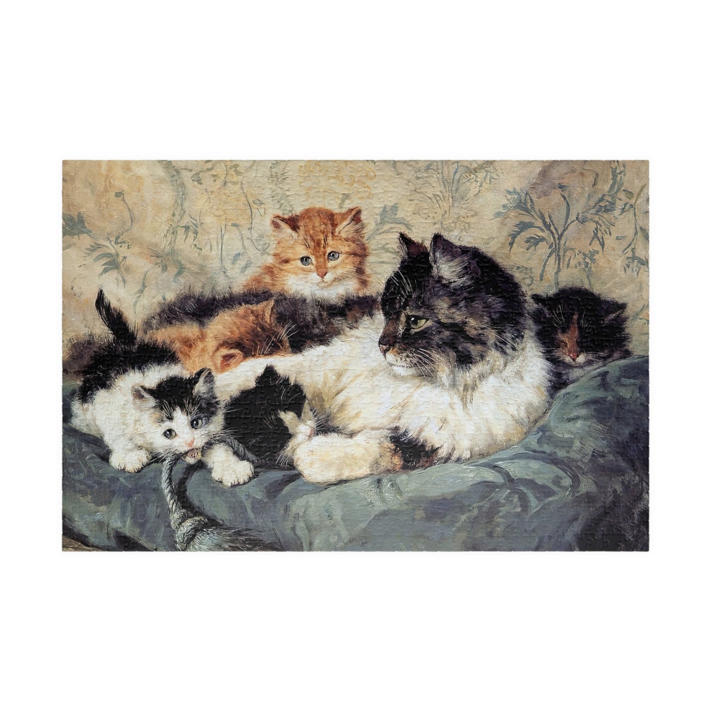 A Cat and her Kittens Puzzle | Henriette Ronner - - 1014 pcs (Horizontal) - 