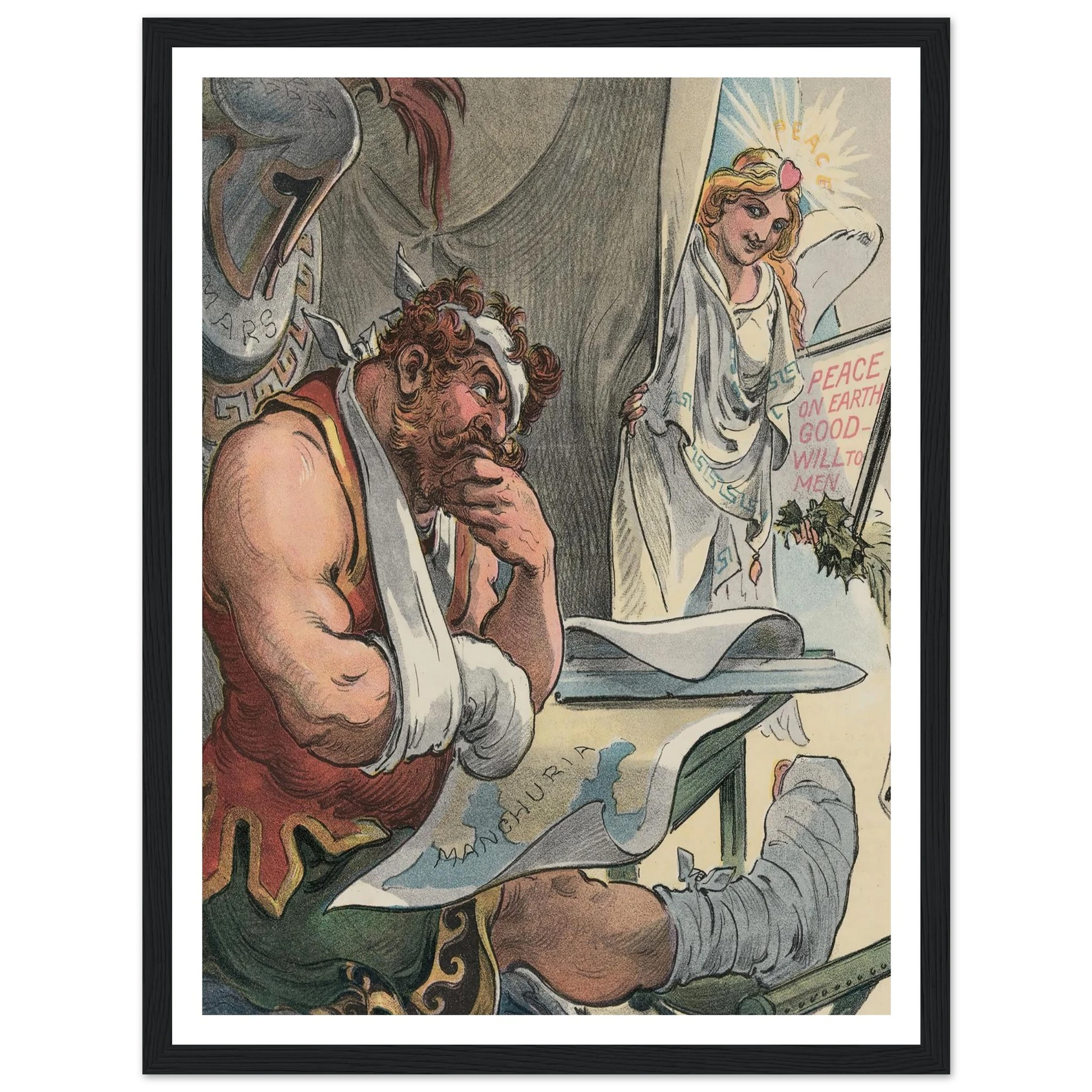 A Christmas call - Framed Poster - 30x40 cm / 12x16″ - Black frame