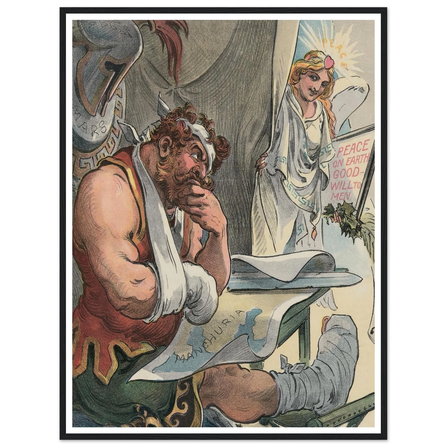 A Christmas call - Framed Poster - 30x40 cm / 12x16″ - Black frame