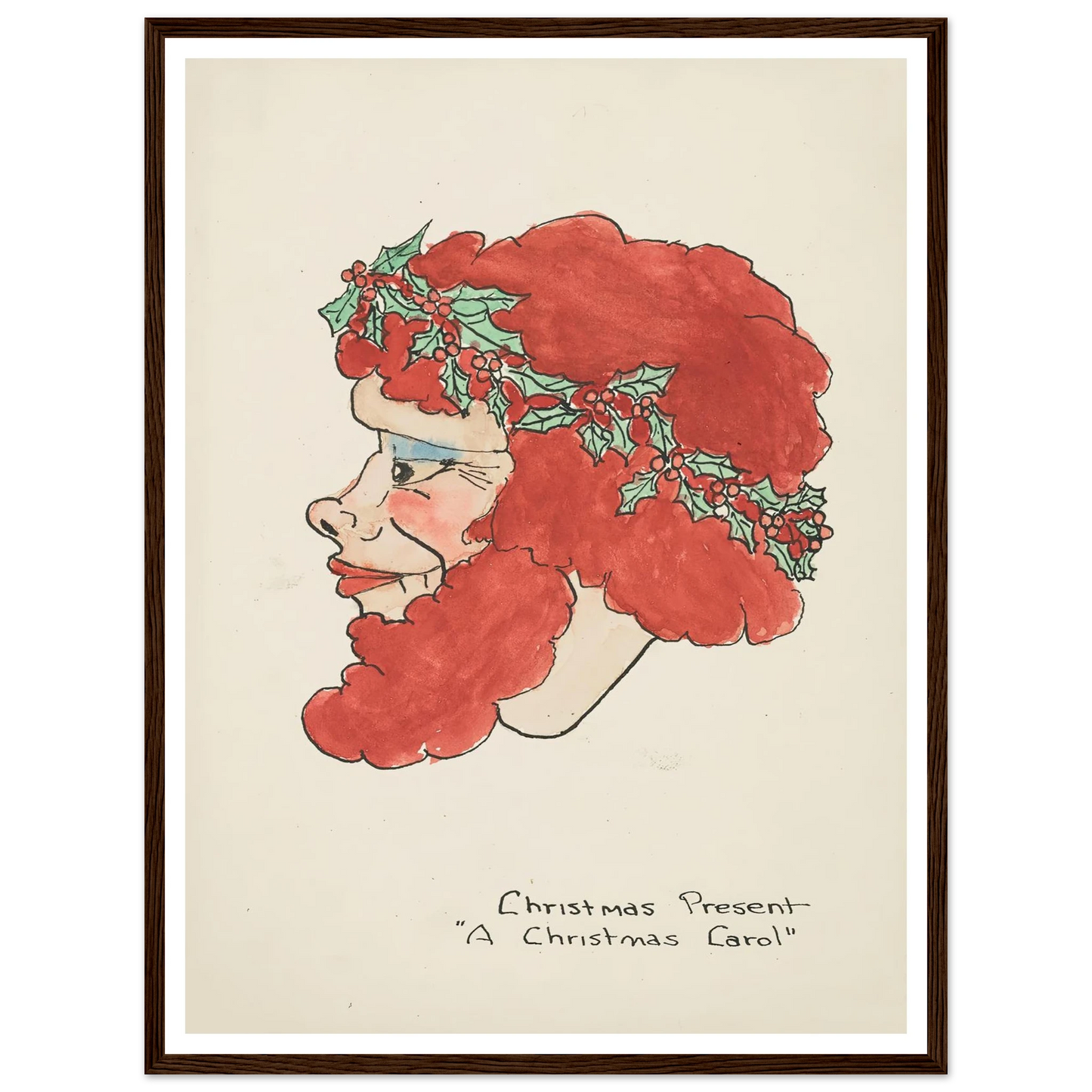 A Christmas Carol Christmas Present - Framed Poster - 30x40 cm / 12x16″ - Black frame