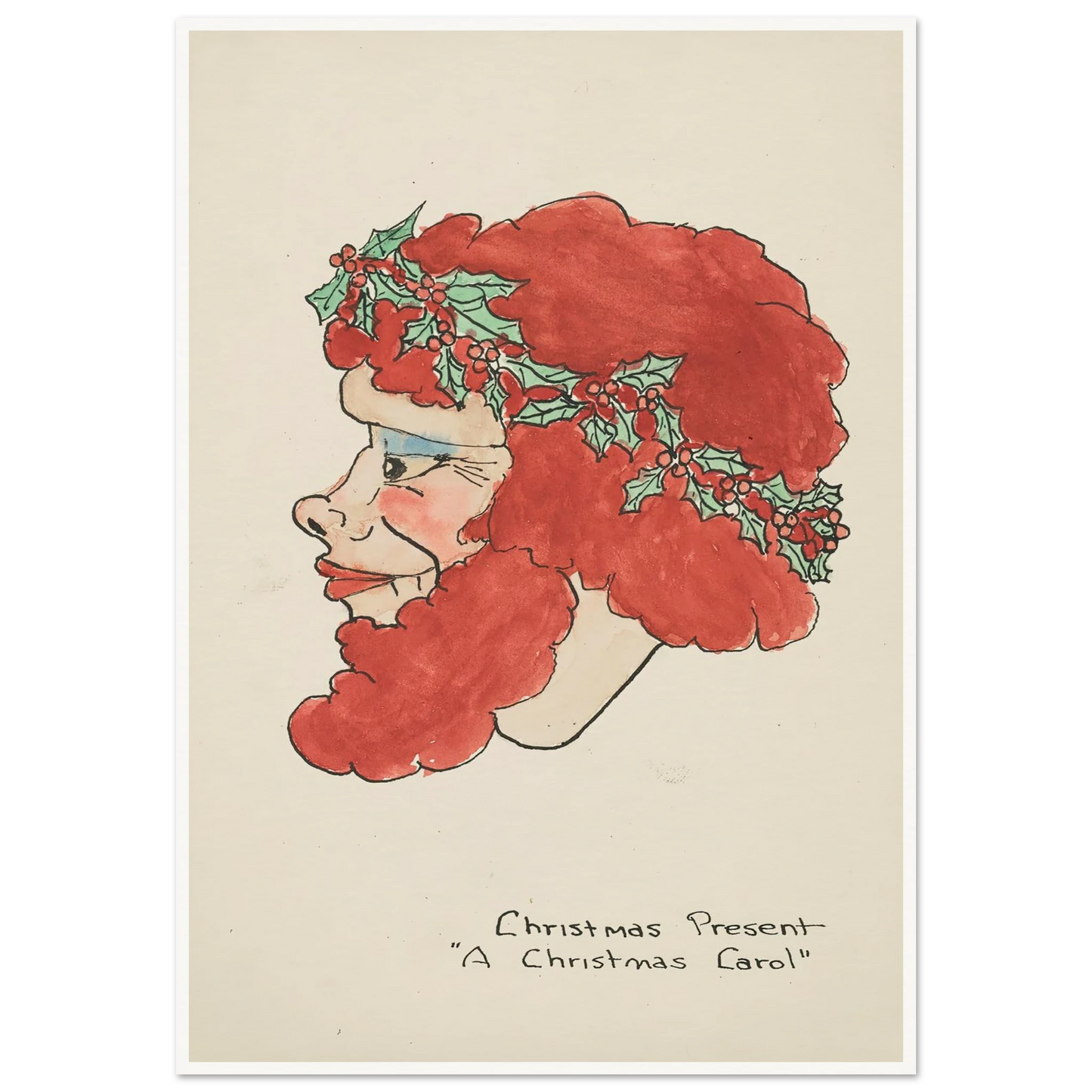 A Christmas Carol Christmas Present - Framed Poster - 30x40 cm / 12x16″ - Black frame