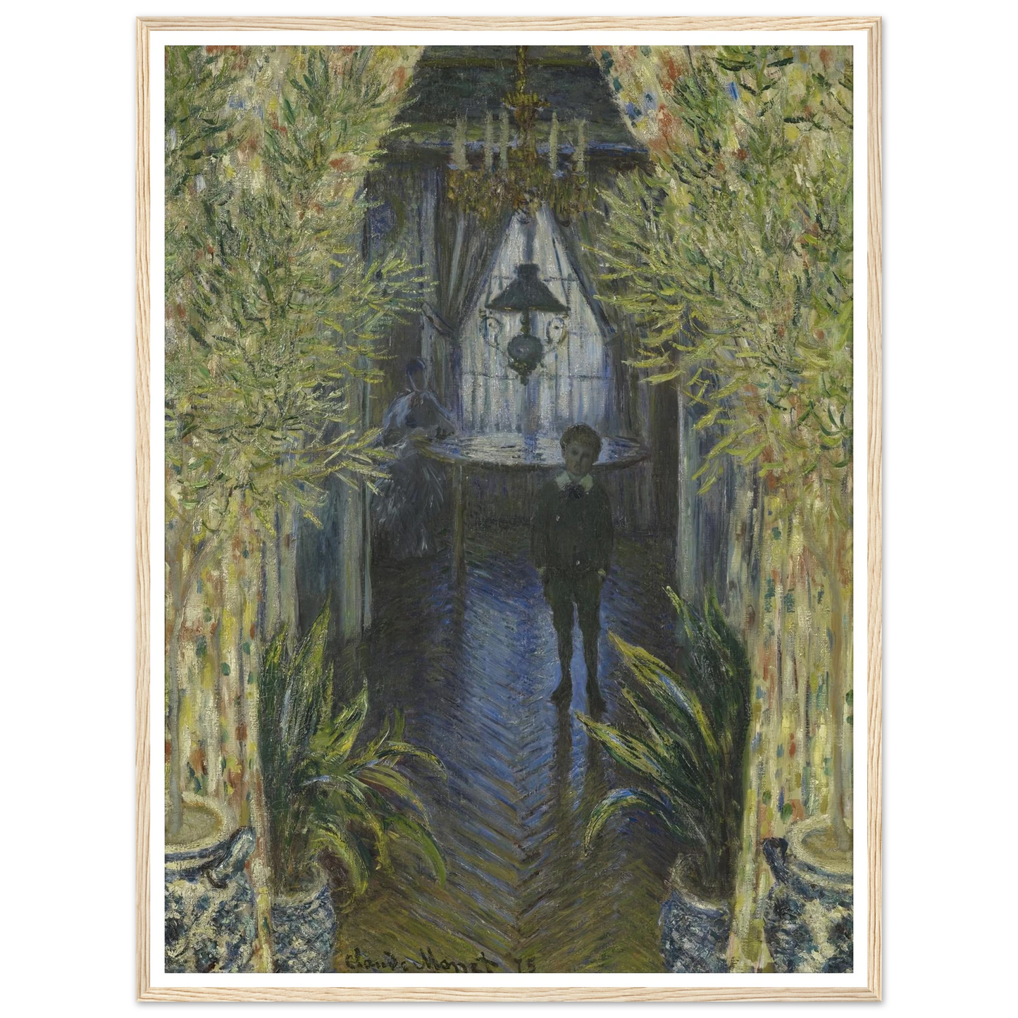 A Corner of the Apartment Art Print | Claude Monet - Framed Poster - 30x40 cm / 12x16″ - Black frame