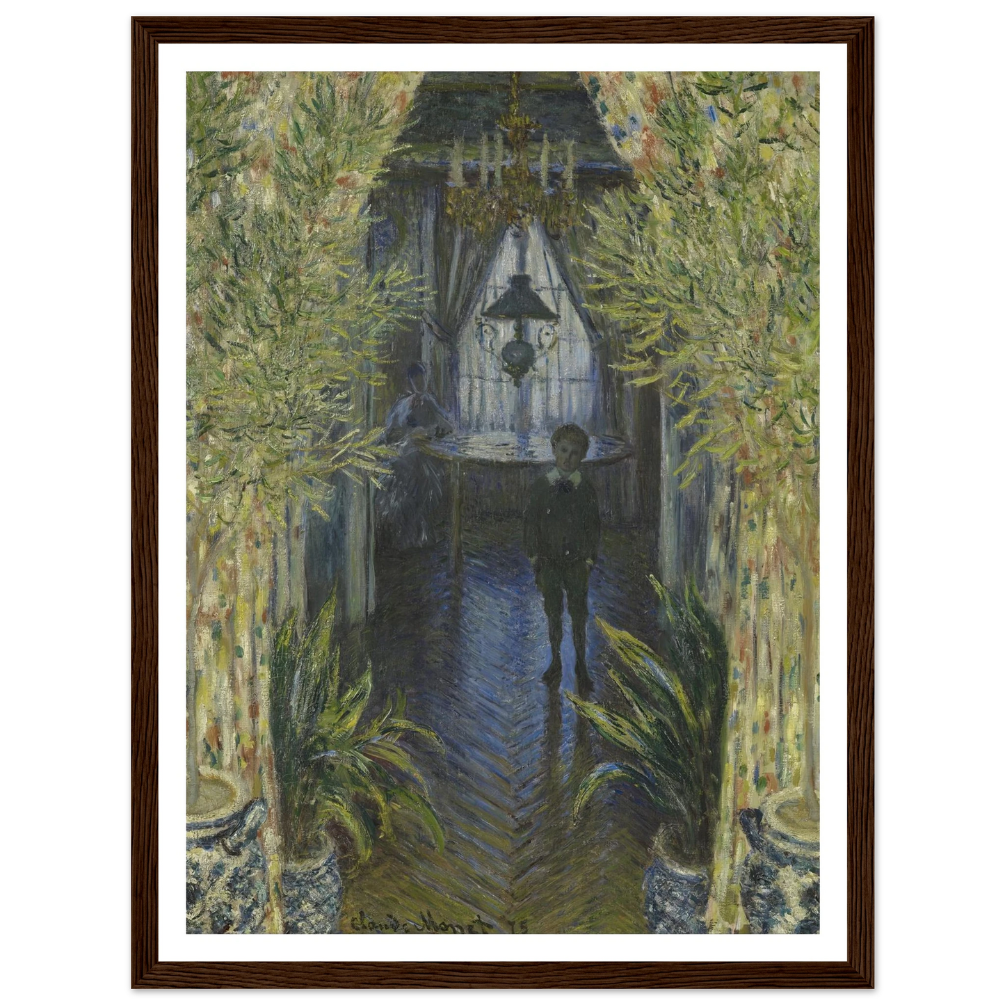 A Corner of the Apartment Art Print | Claude Monet - Framed Poster - 30x40 cm / 12x16″ - Black frame