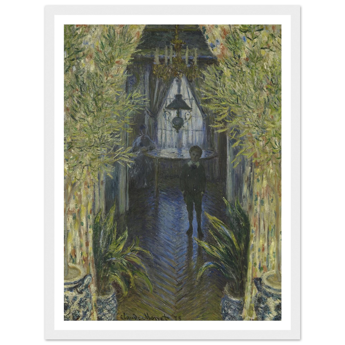 A Corner of the Apartment Art Print | Claude Monet - Framed Poster - 30x40 cm / 12x16″ - Black frame