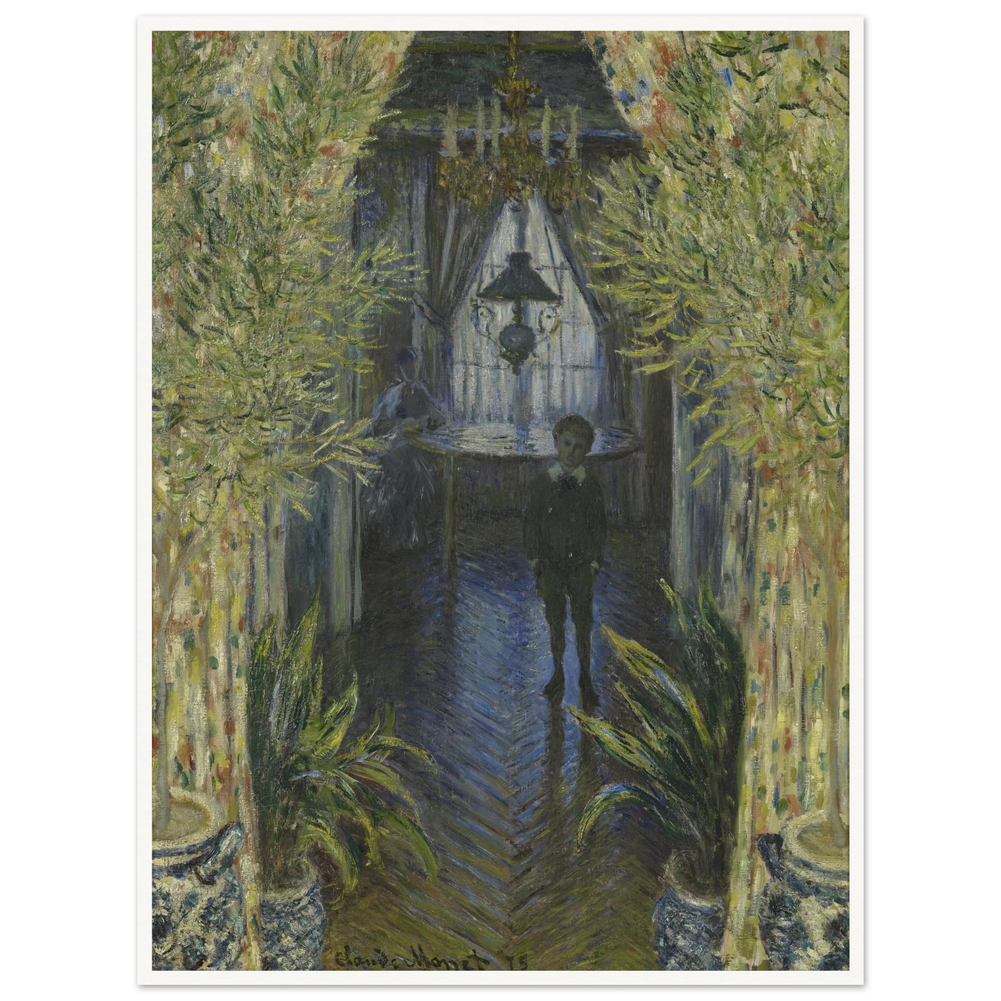 A Corner of the Apartment Art Print | Claude Monet - Framed Poster - 30x40 cm / 12x16″ - Black frame