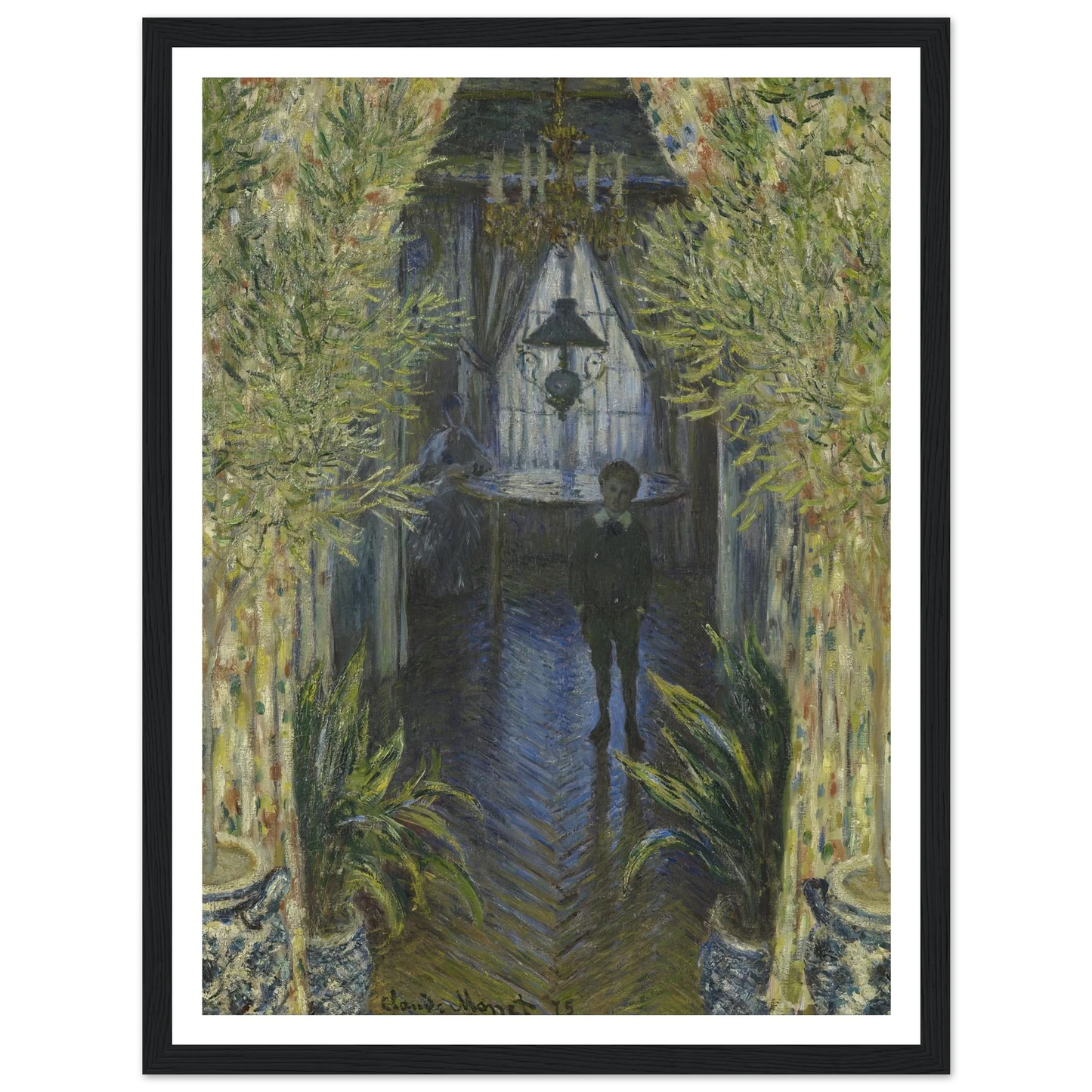 A Corner of the Apartment Art Print | Claude Monet - Framed Poster - 30x40 cm / 12x16″ - Black frame