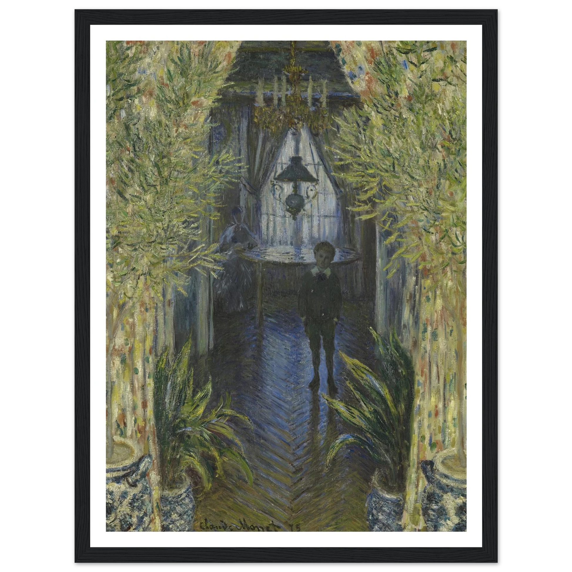 A Corner of the Apartment Art Print | Claude Monet - Framed Poster - 30x40 cm / 12x16″ - Black frame