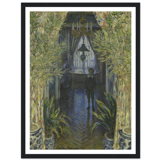 A Corner of the Apartment Art Print | Claude Monet - Framed Poster - 30x40 cm / 12x16″ - Black frame
