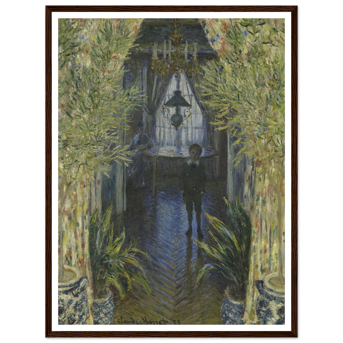 A Corner of the Apartment Art Print | Claude Monet - Framed Poster - 30x40 cm / 12x16″ - Black frame