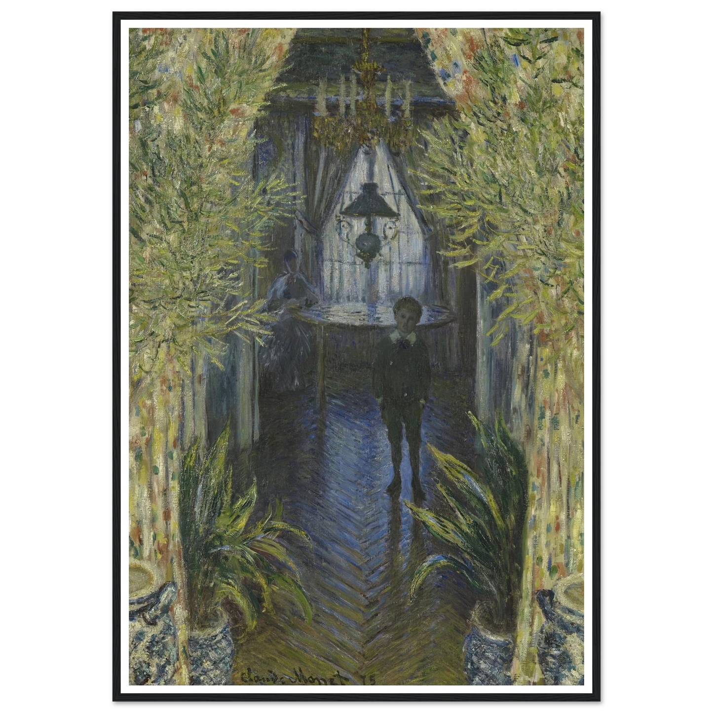 A Corner of the Apartment Art Print | Claude Monet - Framed Poster - 30x40 cm / 12x16″ - Black frame