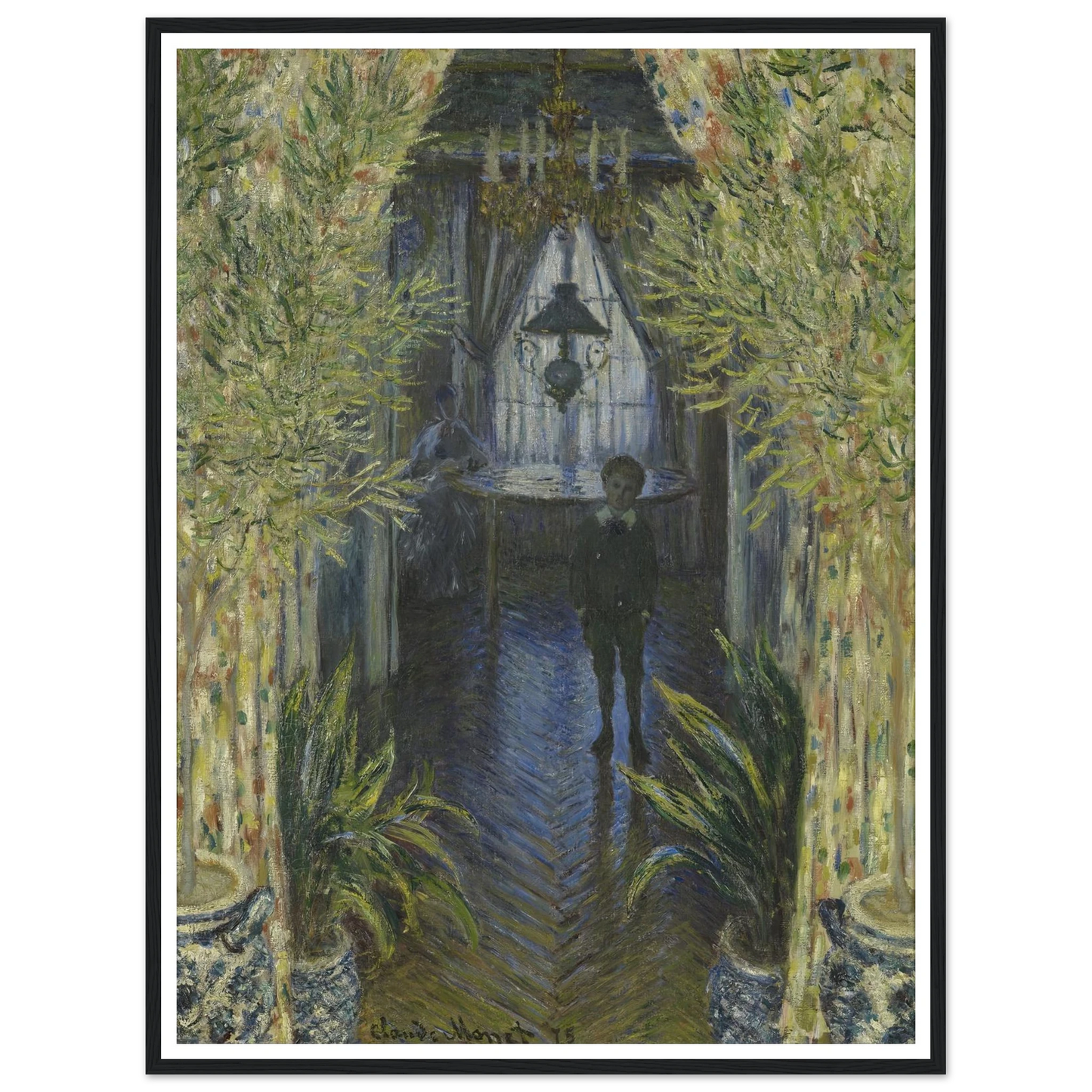 A Corner of the Apartment Art Print | Claude Monet - Framed Poster - 30x40 cm / 12x16″ - Black frame