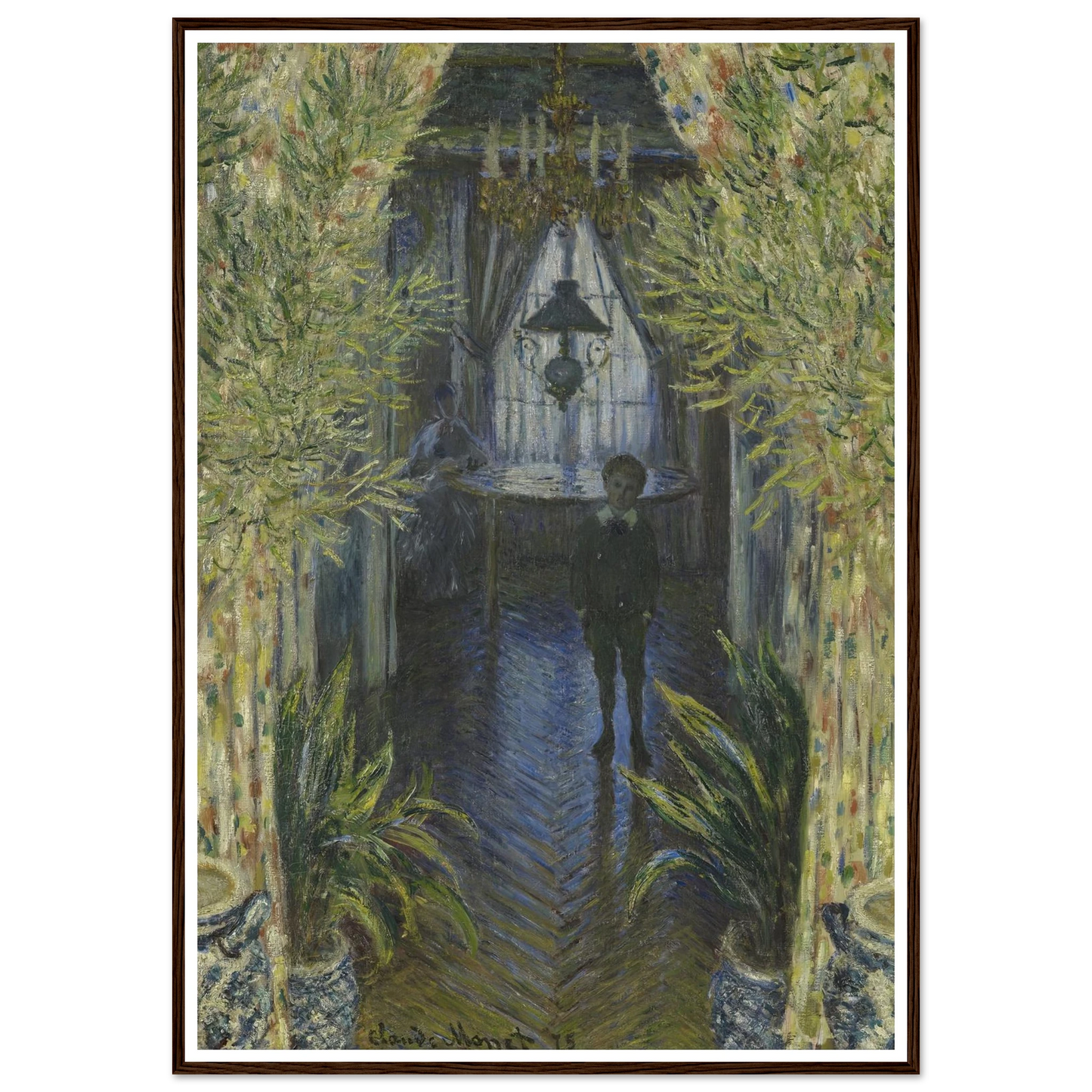 A Corner of the Apartment Art Print | Claude Monet - Framed Poster - 30x40 cm / 12x16″ - Black frame