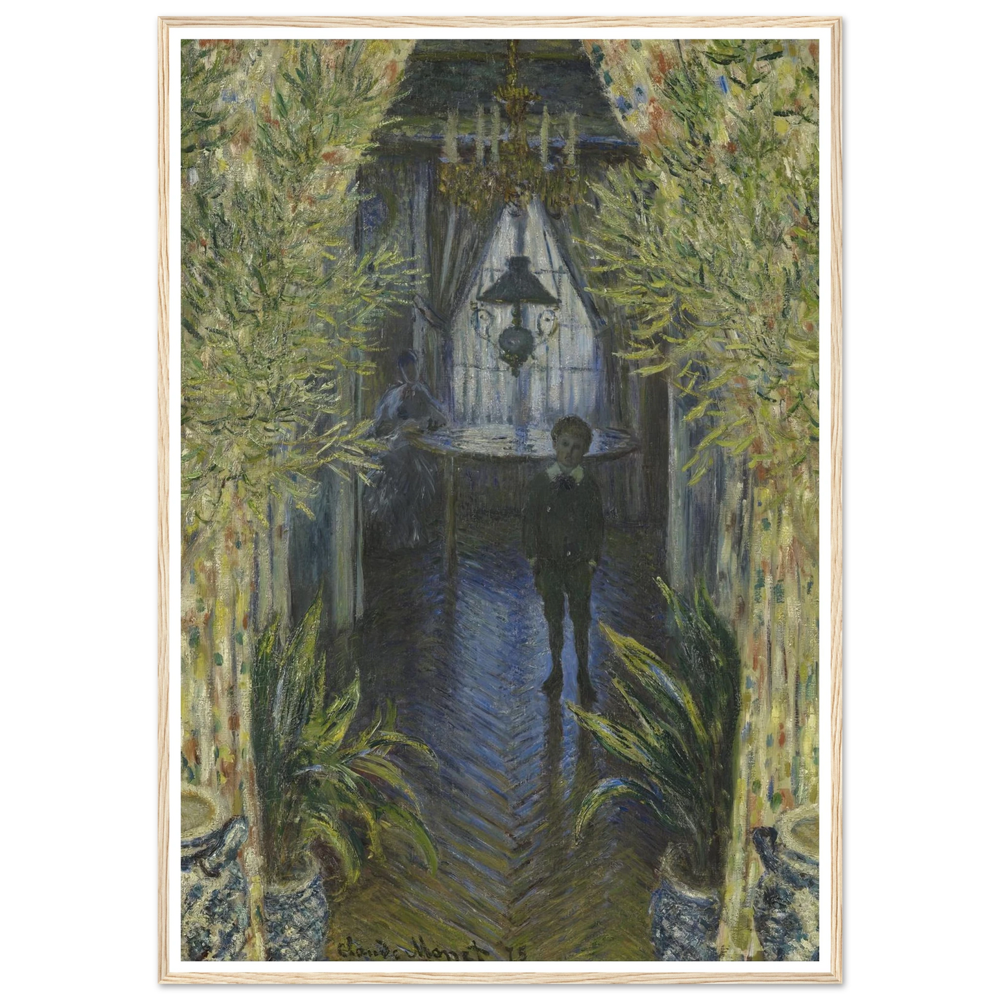 A Corner of the Apartment Art Print | Claude Monet - Framed Poster - 30x40 cm / 12x16″ - Black frame