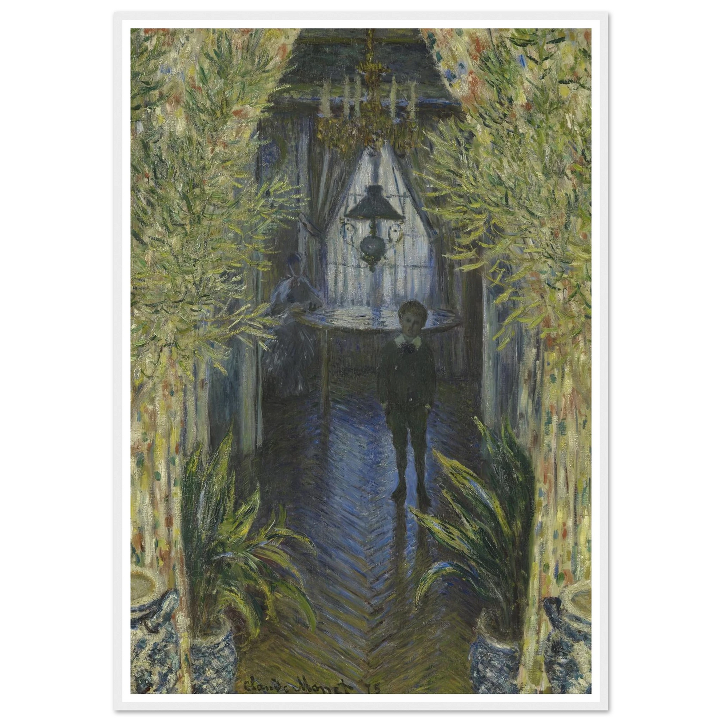 A Corner of the Apartment Art Print | Claude Monet - Framed Poster - 30x40 cm / 12x16″ - Black frame