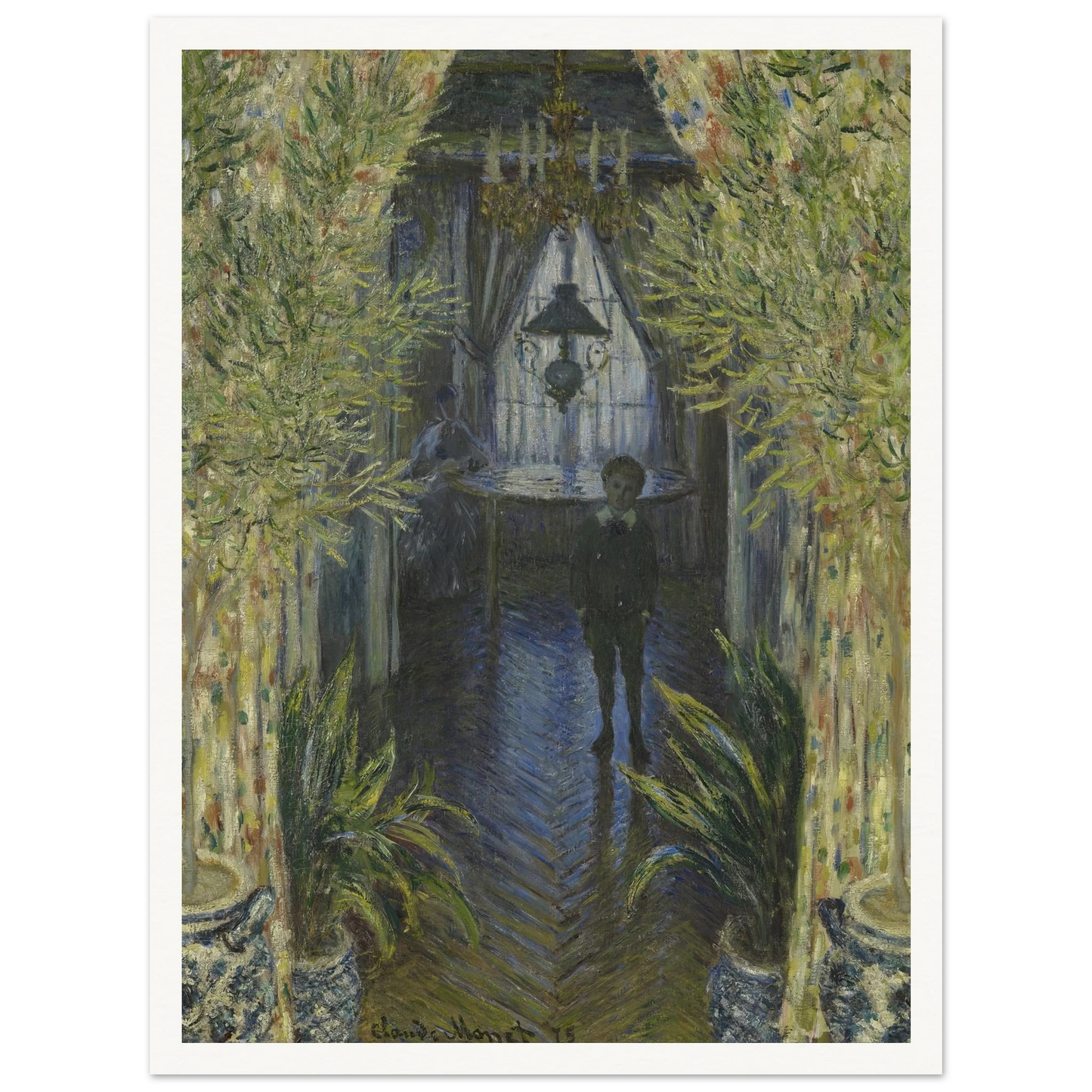 A Corner of the Apartment Art Print | Claude Monet - Framed Poster - 30x40 cm / 12x16″ - Black frame