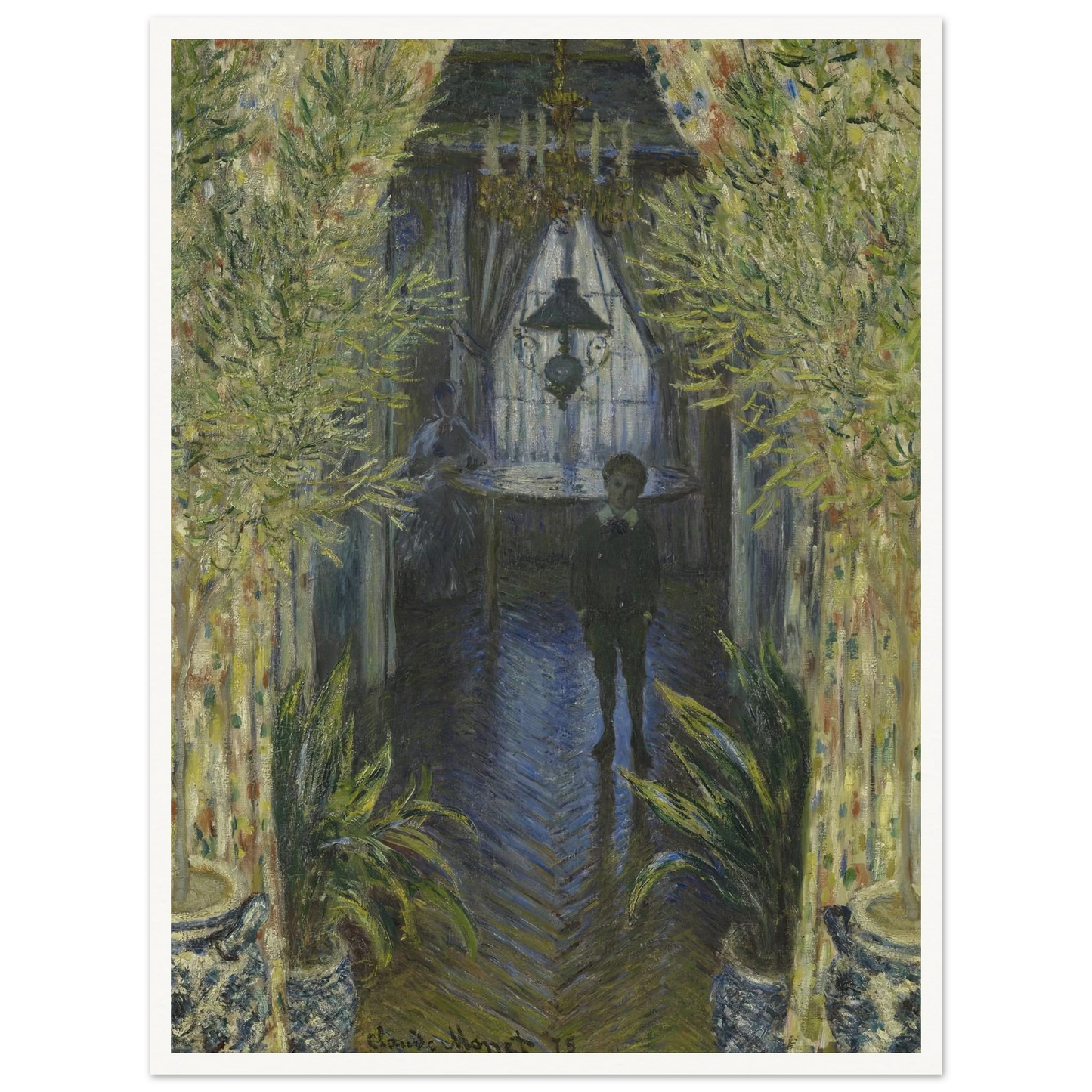 A Corner of the Apartment Art Print | Claude Monet - Framed Poster - 30x40 cm / 12x16″ - Black frame