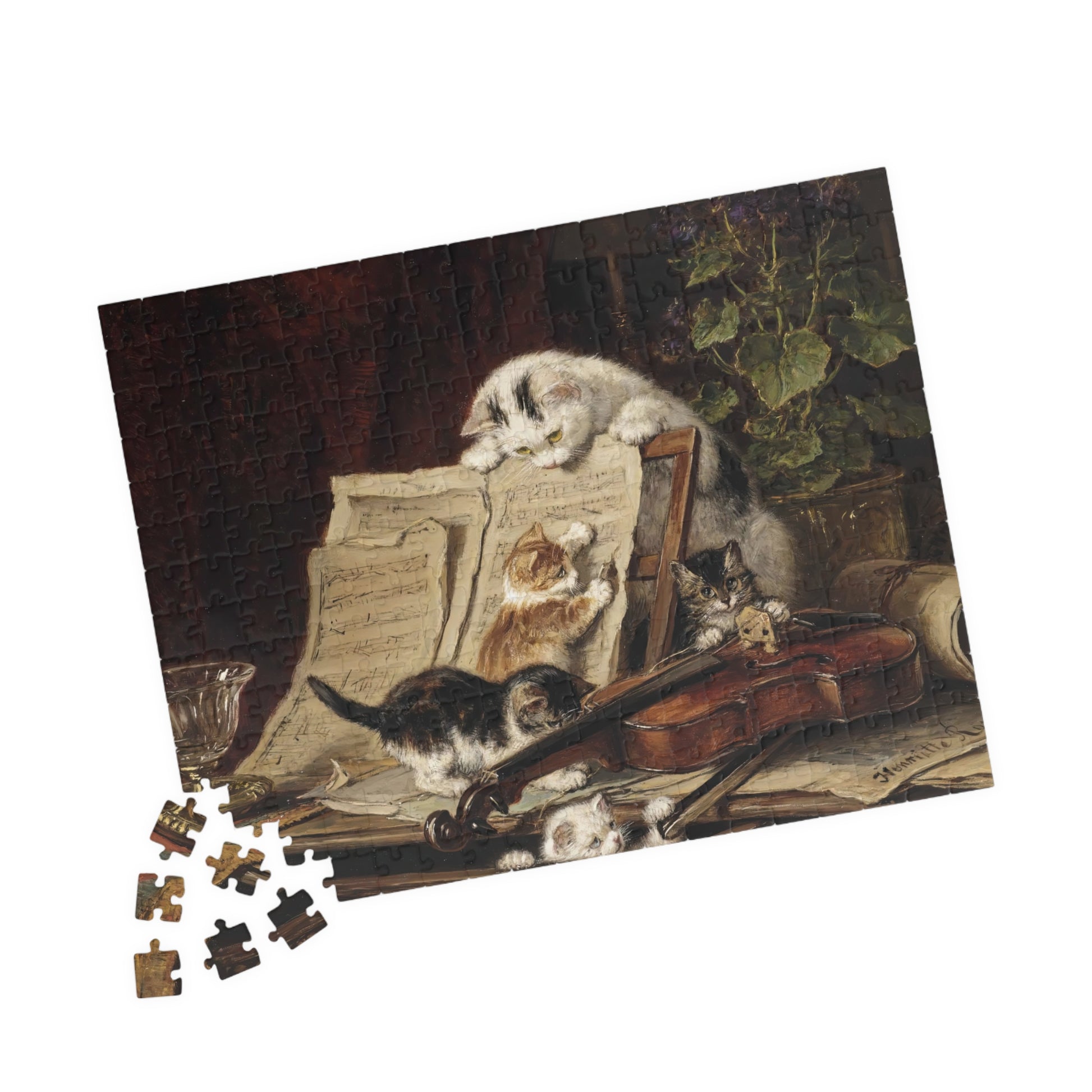 A Curiosity for Music Puzzle | Henriette Ronner - - 252 pcs (Horizontal) - 