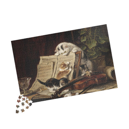 A Curiosity for Music Puzzle | Henriette Ronner - - 252 pcs (Horizontal) - 