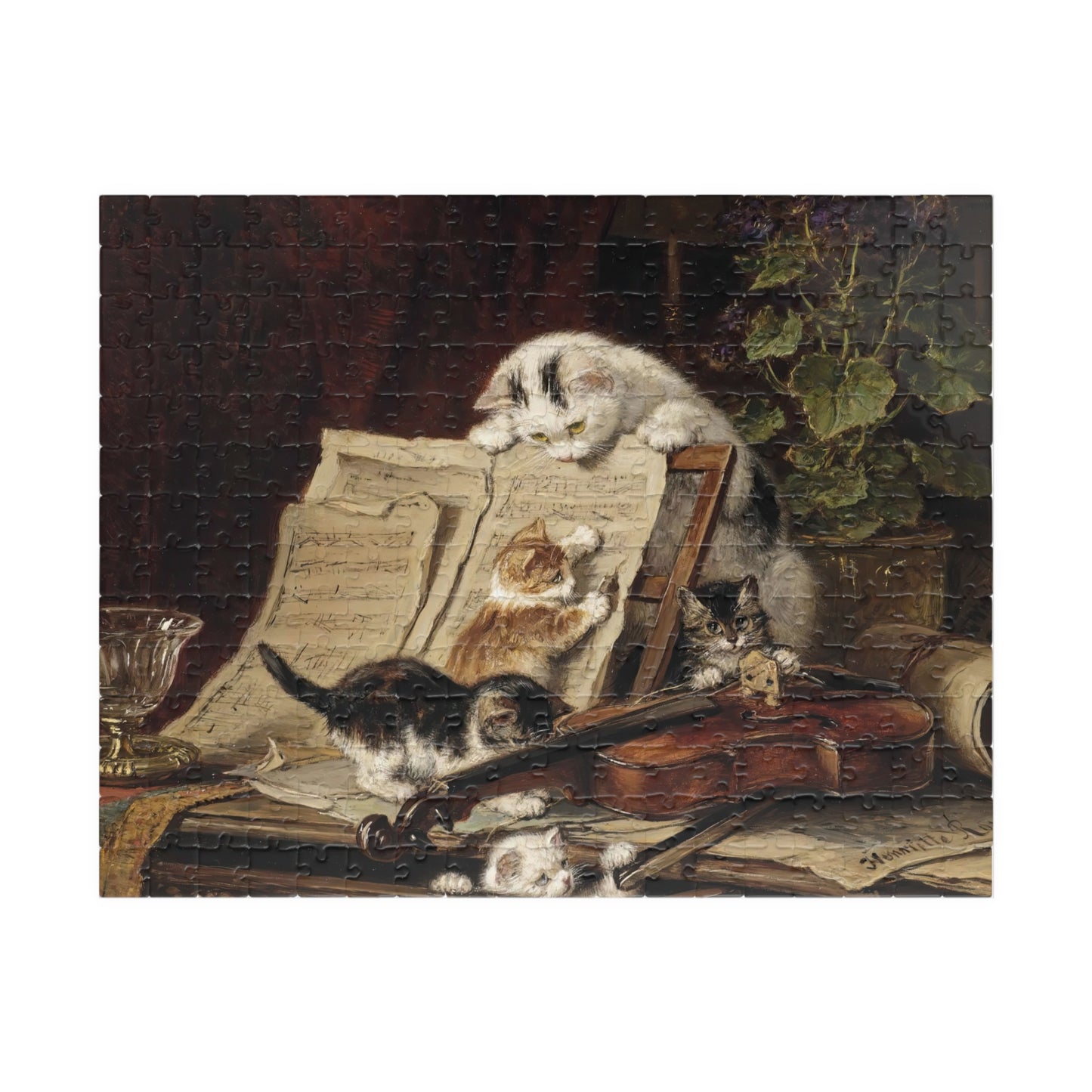 A Curiosity for Music Puzzle | Henriette Ronner - - 252 pcs (Horizontal) - 