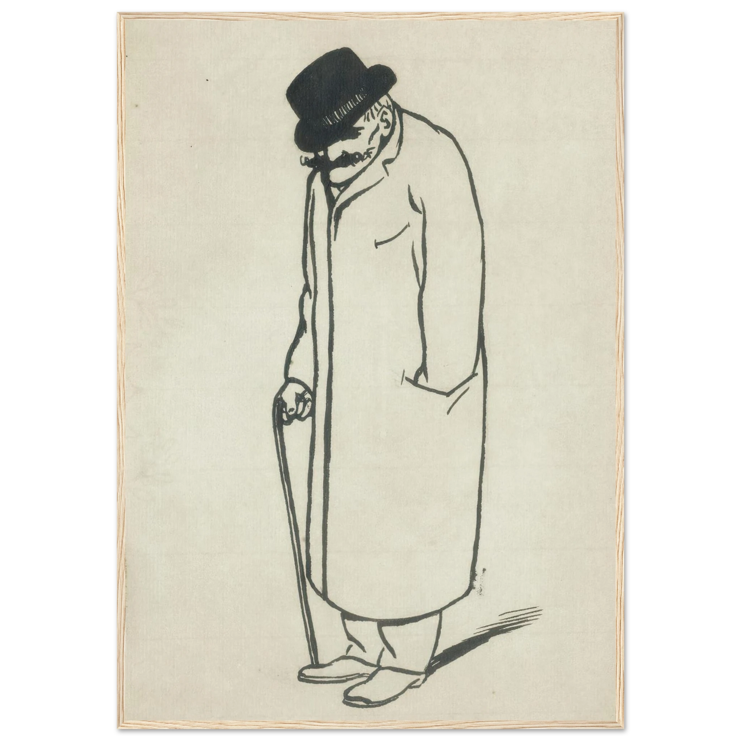 A dead man talking Art Print | Felix Vallotton - Framed Poster - 30x40 cm / 12x16″ - Black frame