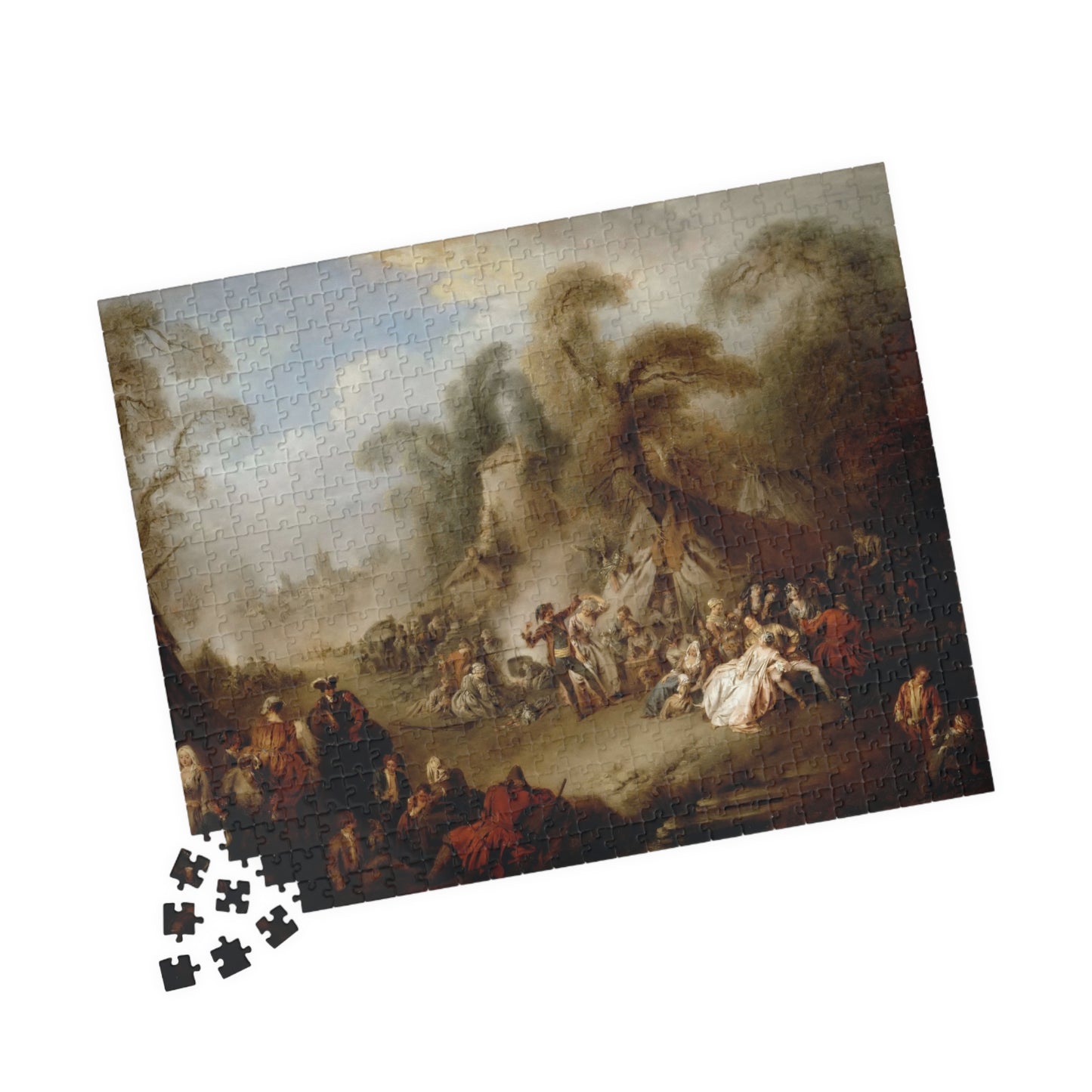 A fête champêtre, rejoicing of the soldiers Puzzle | Jean-Baptiste Pater - - 252 pcs (Horizontal) - 
