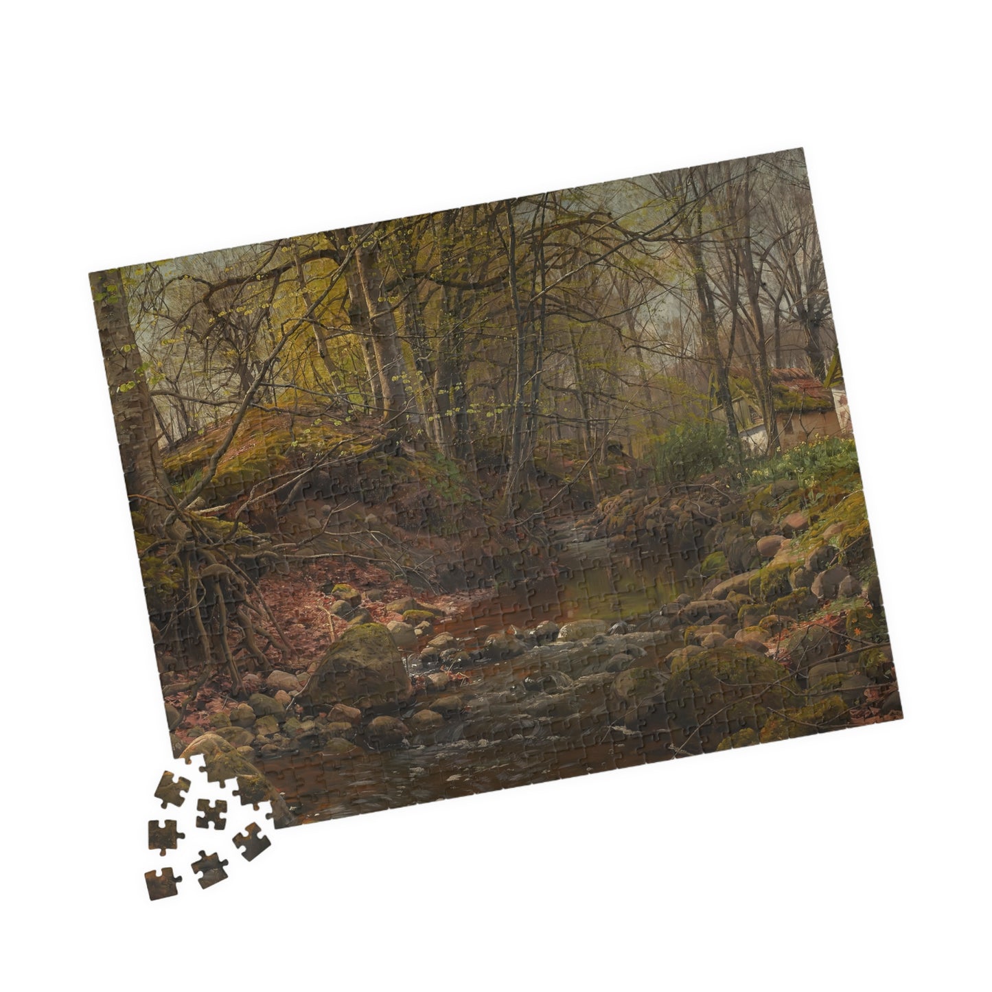 A Forest Stream Puzzle | Peder Mork Monsted - - 252 pcs (Horizontal) - 