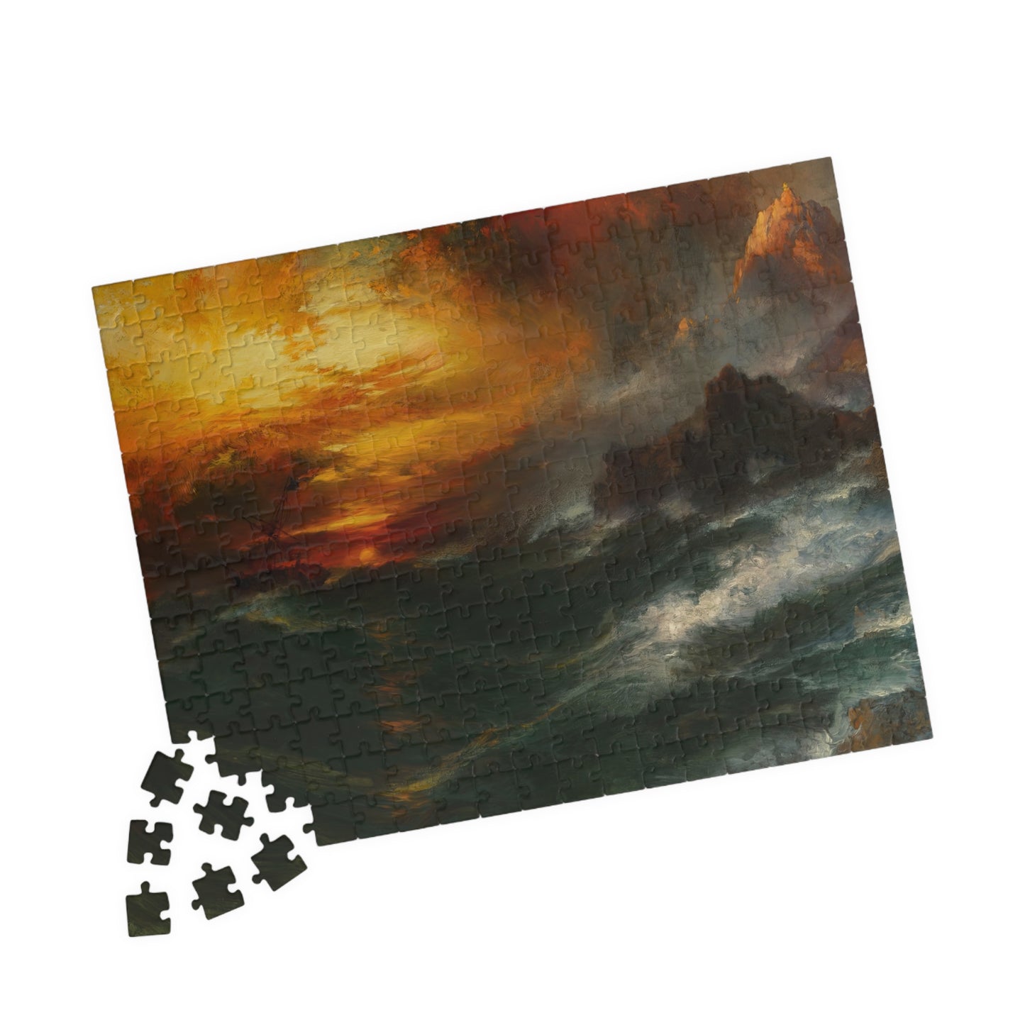 A Mountain of Loadstone Puzzle | Thomas Moran - - 252 pcs (Horizontal) - 