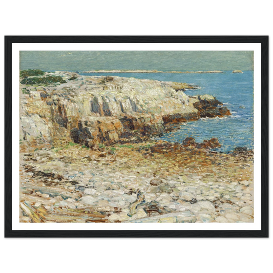 A North East Headland (1901) Art Print | Childe Hassam - Framed Poster - 30x40 cm / 12x16″ - Black frame