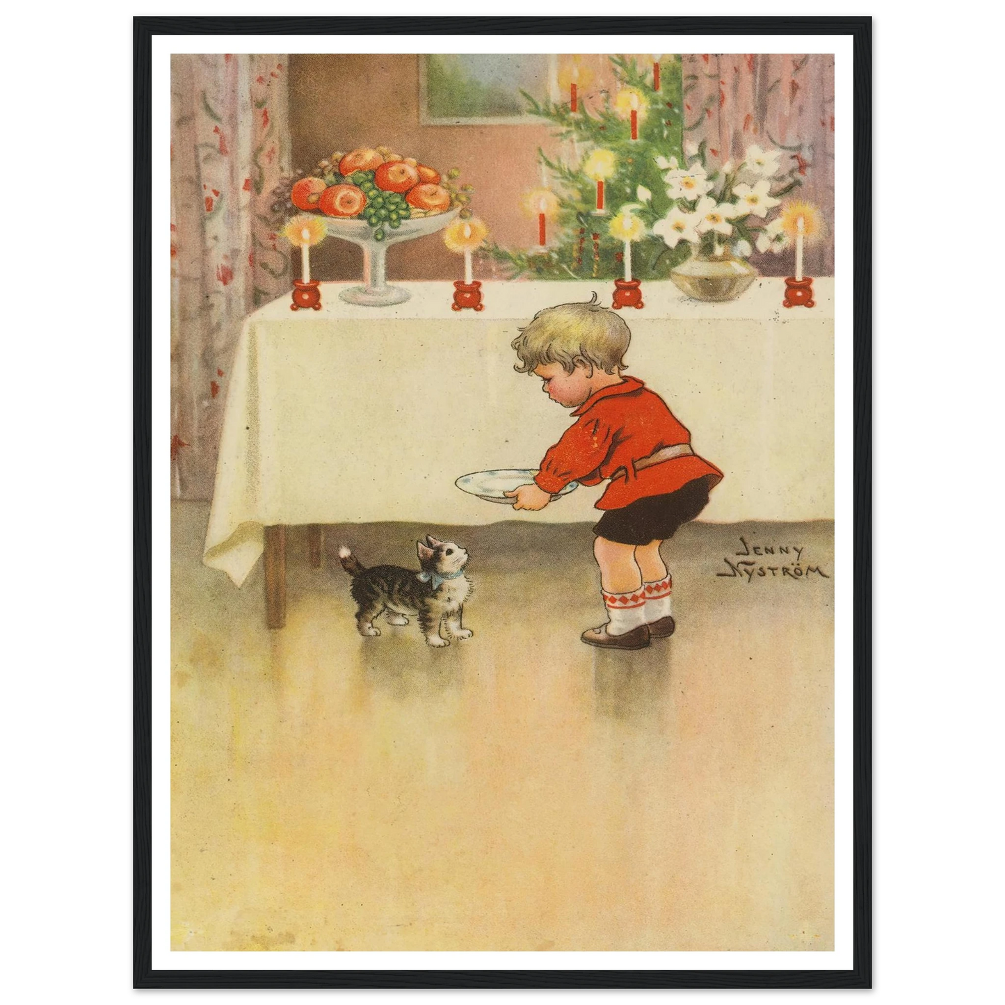 A Secret Holiday Kindness - Framed Poster - 30x40 cm / 12x16″ - Black frame