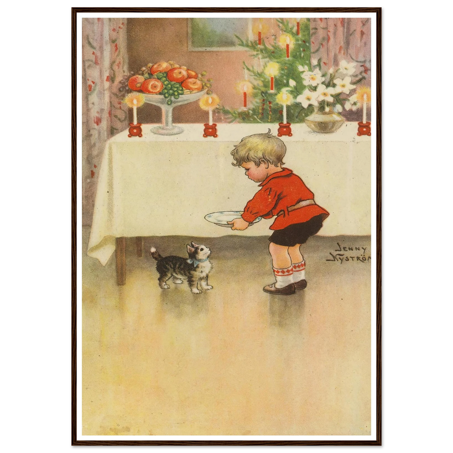A Secret Holiday Kindness - Framed Poster - 30x40 cm / 12x16″ - Black frame