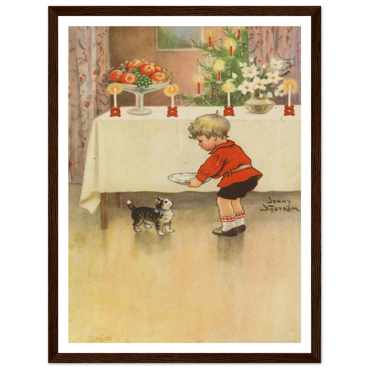 A Secret Holiday Kindness - Framed Poster - 30x40 cm / 12x16″ - Black frame