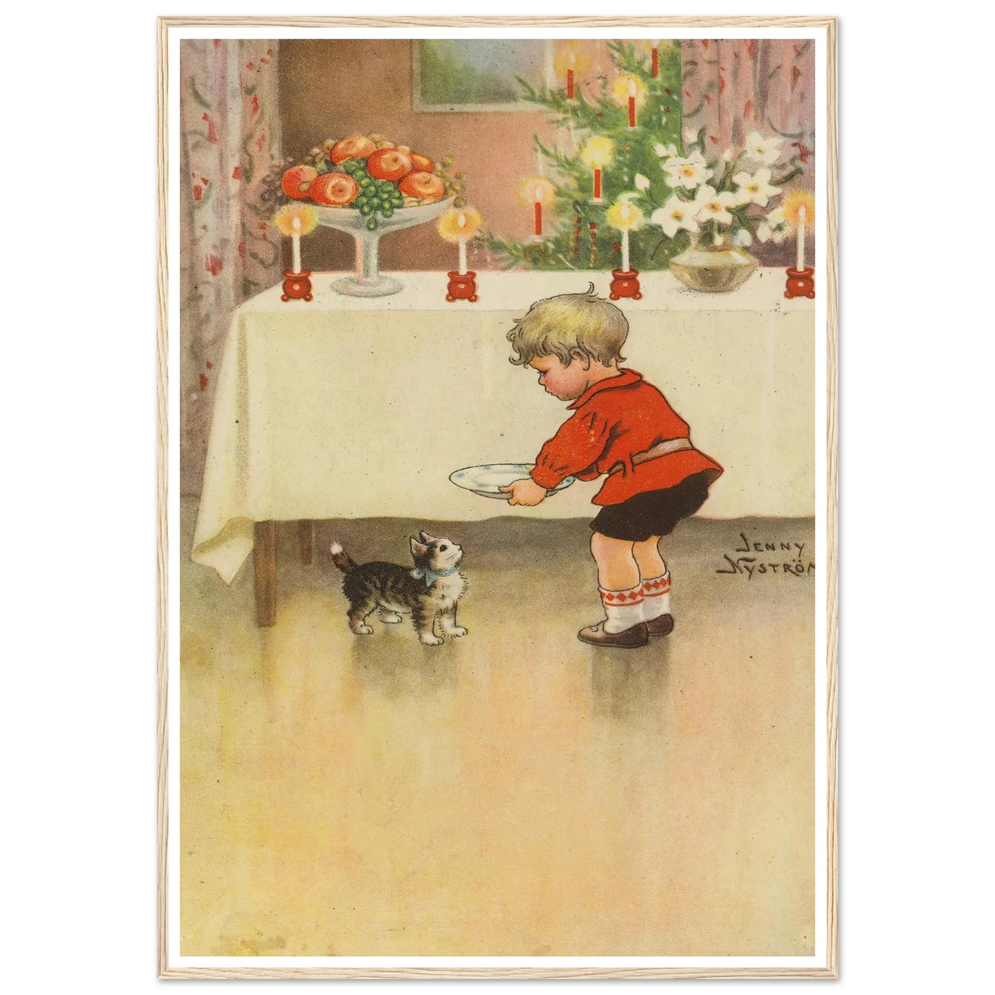 A Secret Holiday Kindness - Framed Poster - 30x40 cm / 12x16″ - Black frame