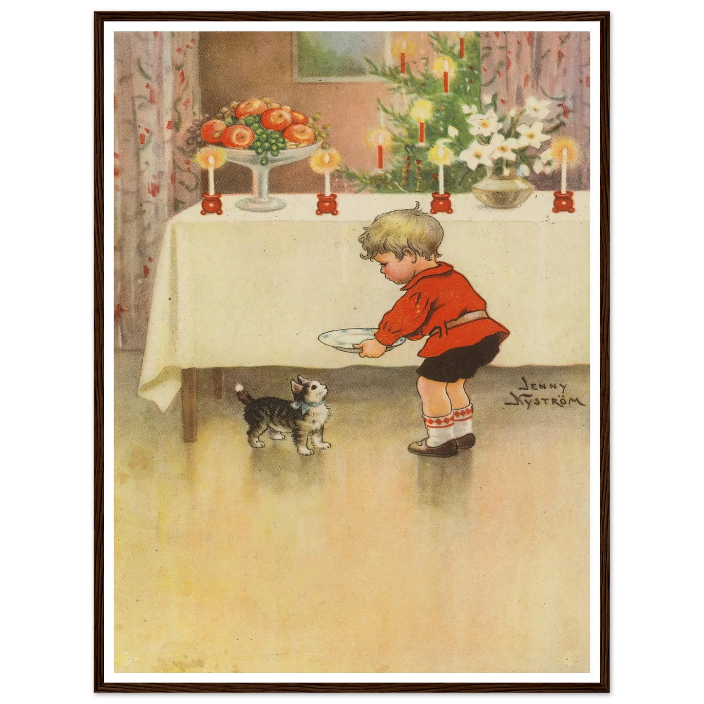 A Secret Holiday Kindness - Framed Poster - 30x40 cm / 12x16″ - Black frame