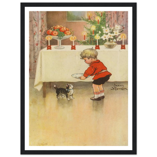 A Secret Holiday Kindness - Framed Poster - 30x40 cm / 12x16″ - Black frame