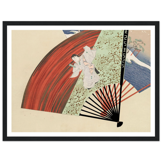 A Thousand Grasses Pl.01 (1900) Art Print | Kamisaka Sekka - Framed Poster - 30x40 cm / 12x16″ - Black frame