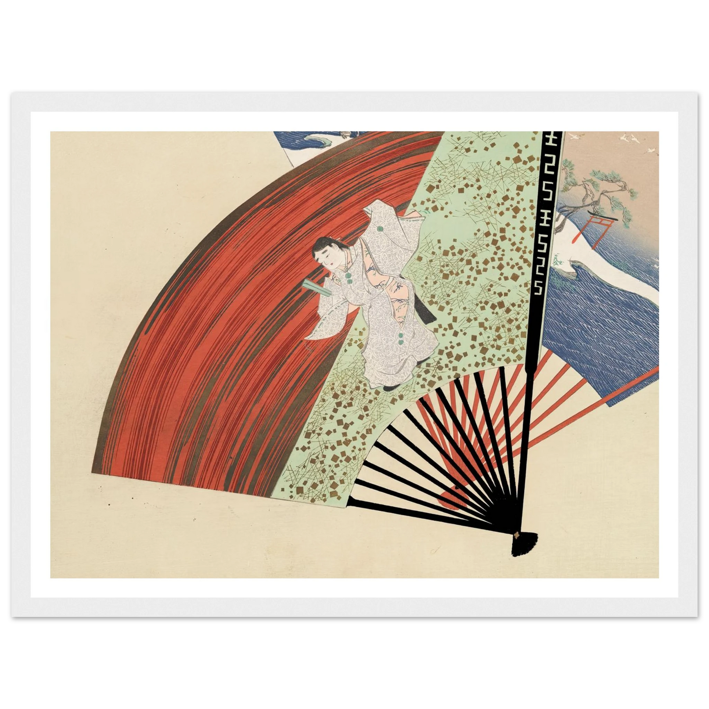A Thousand Grasses Pl.01 (1900) Art Print | Kamisaka Sekka - Framed Poster - 30x40 cm / 12x16″ - Black frame
