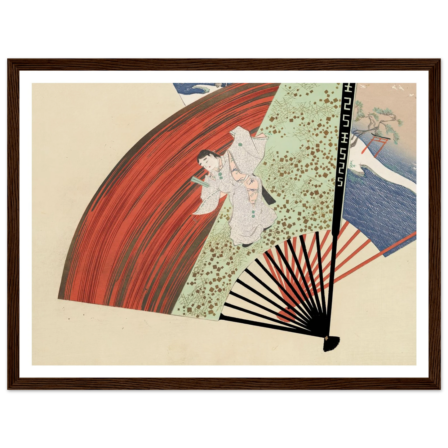A Thousand Grasses Pl.01 (1900) Art Print | Kamisaka Sekka - Framed Poster - 30x40 cm / 12x16″ - Black frame