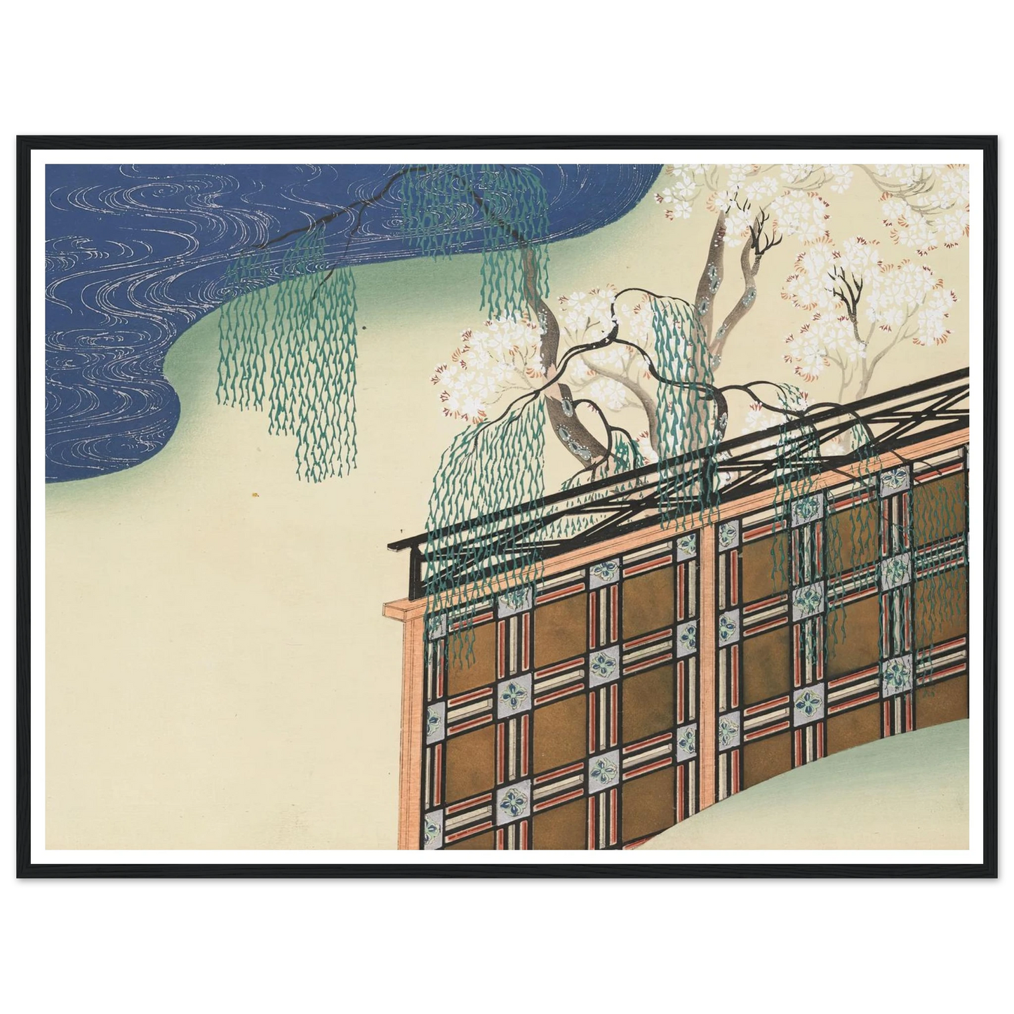 A Thousand Grasses Pl.02 (1900) Art Print | Kamisaka Sekka - Framed Poster - 30x40 cm / 12x16″ - Black frame